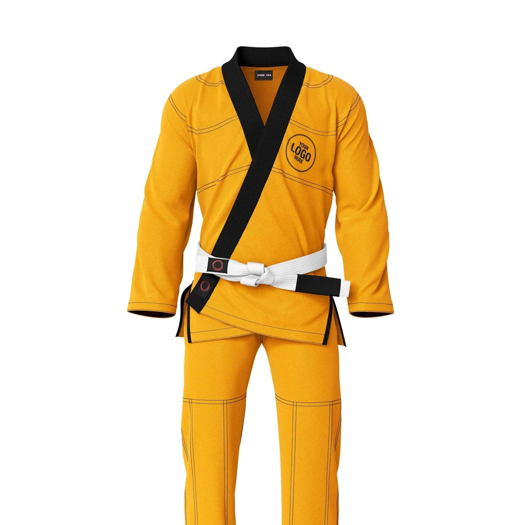 Custom Yellow Brazilian Jiu Jitsu Gi - Personalised Gi | Combatra