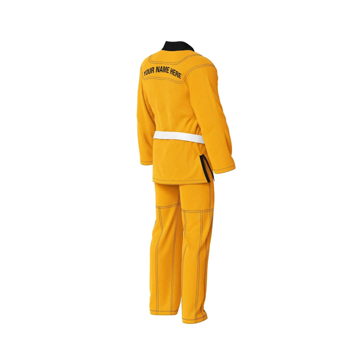 Custom Yellow Brazilian Jiu Jitsu Gi - Personalised Gi | Combatra