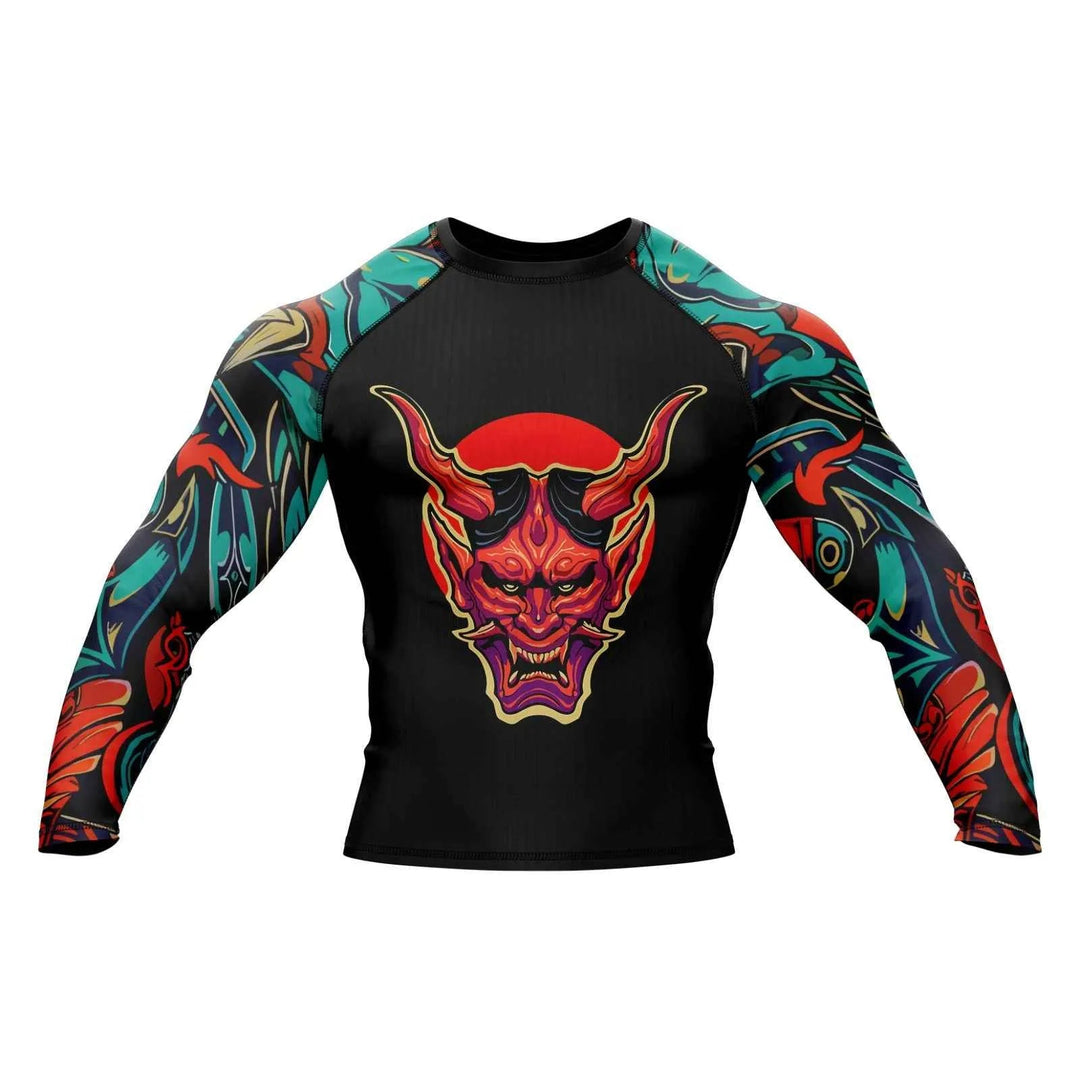 Demon Spirit Graphic Compression Rash Guard - Premium Rashguards | Combatra