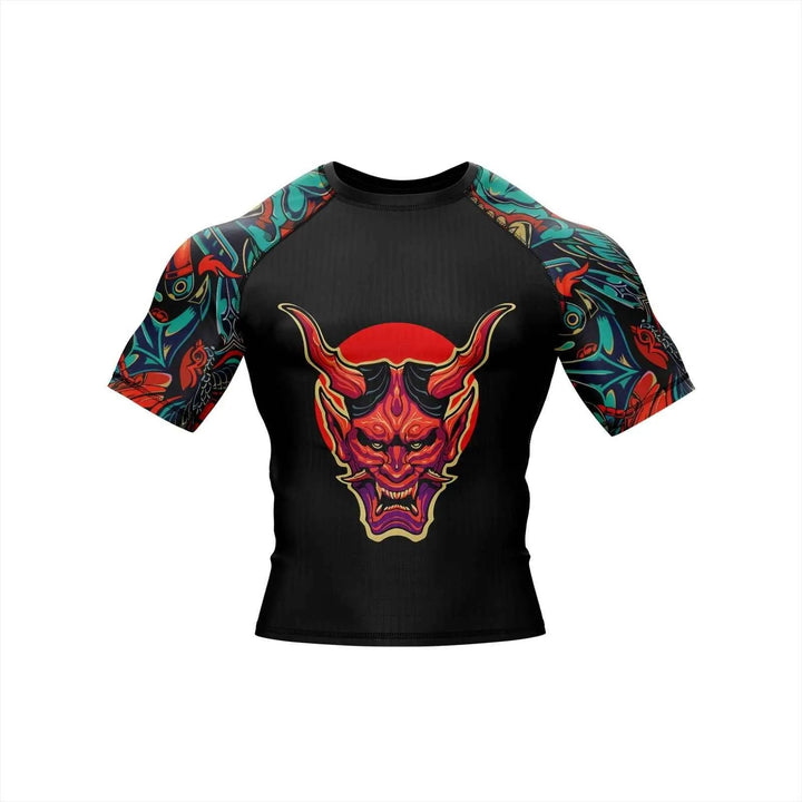 Demon Spirit Graphic Compression Rash Guard - Premium Rashguards | Combatra