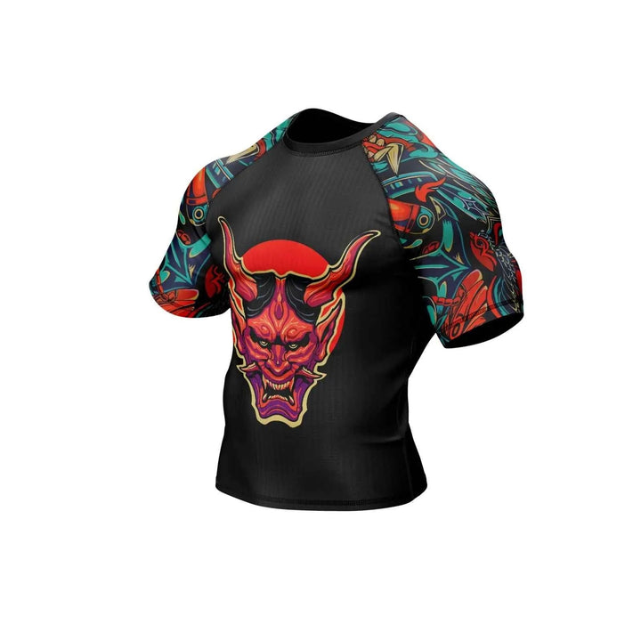 Demon Spirit Graphic Compression Rash Guard - Premium Rashguards | Combatra