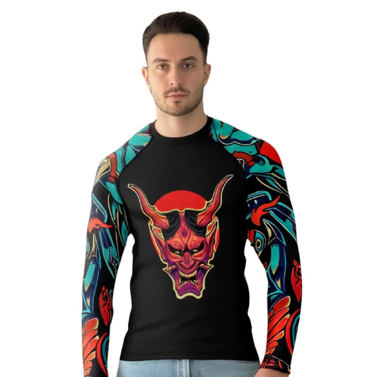 Demon Spirit Graphic Compression Rash Guard - Premium Rashguards | Combatra
