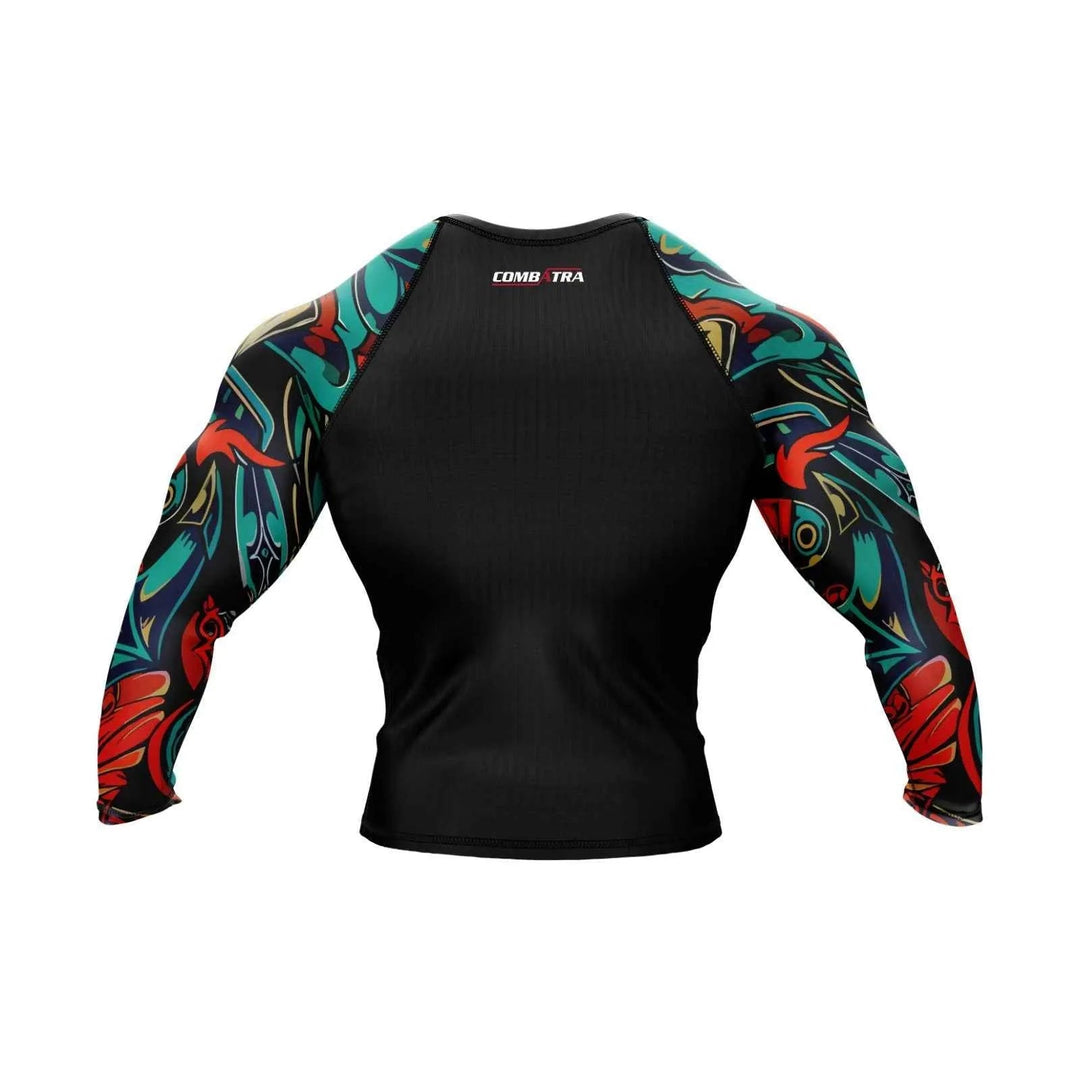 Demon Spirit Graphic Compression Rash Guard - Premium Rashguards | Combatra