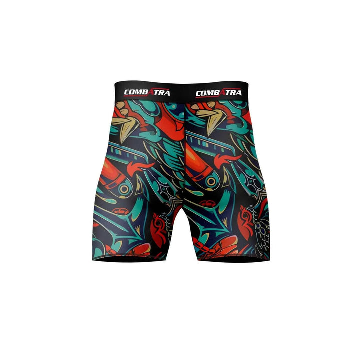 Demon Spirit Graphic Compression Shorts - Compression Shorts | Combatra