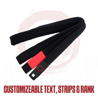 Design Your Own - Premium Customizable Brazilian Jiu Jitsu BJJ Belt with Name