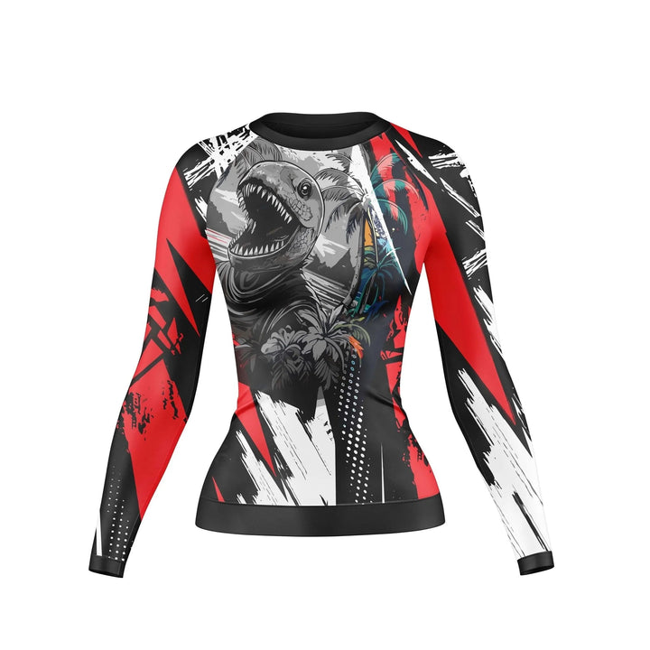 Dino Fury Compression Rash Guard For Women - Premium Rashguards | Combatra
