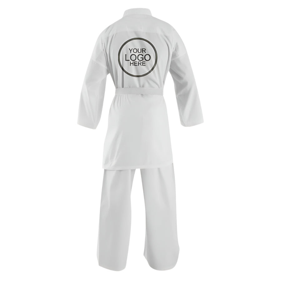 Custom alpha White 08 oz light  Weight Karate Uniform - Combatra