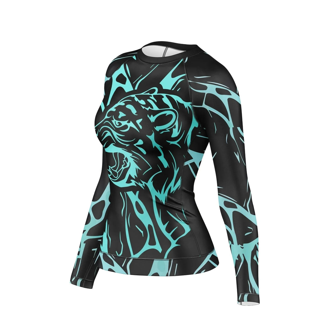 Energy Tiger Compression Rash Guard For Women - Premium Rashguards | Combatra