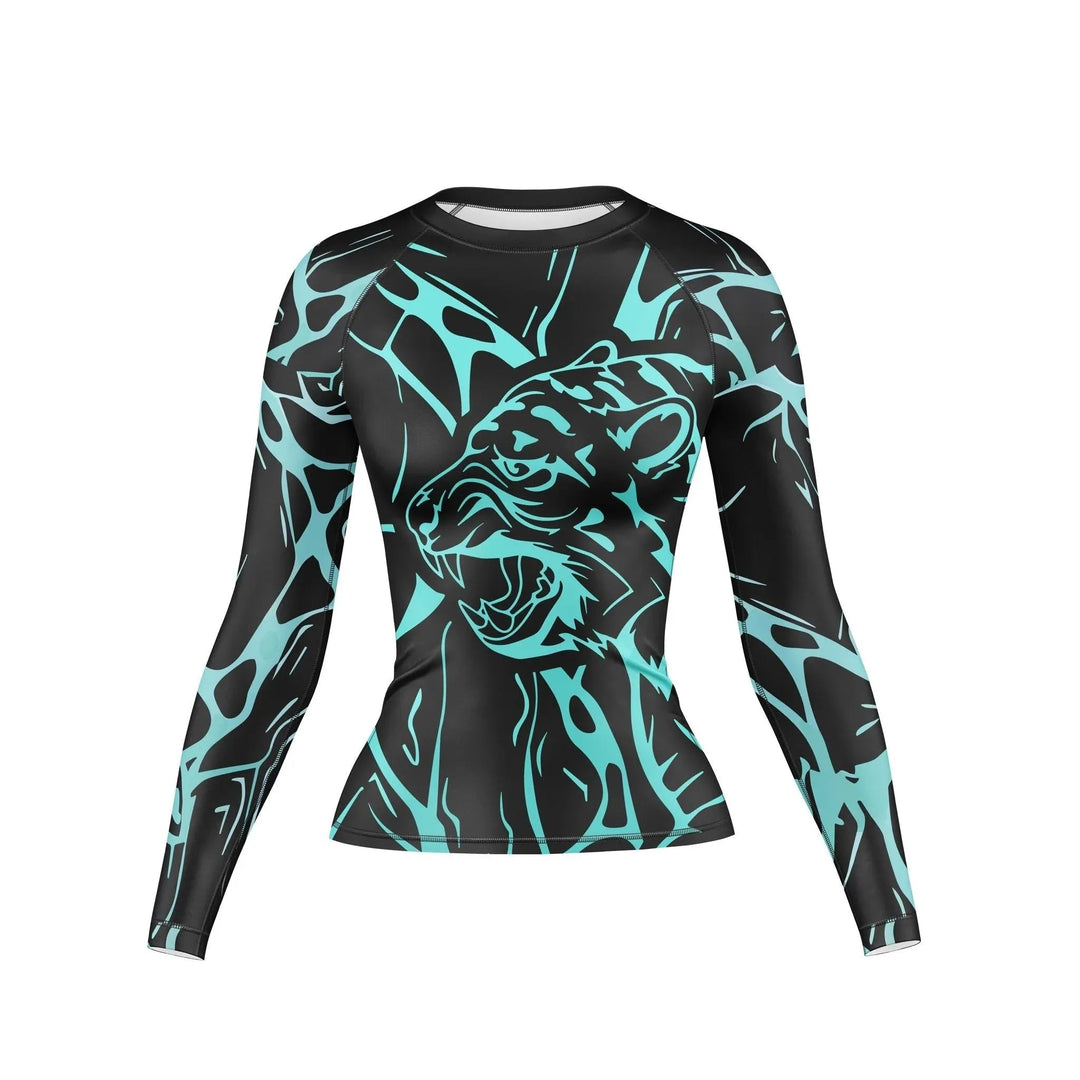 Energy Tiger Compression Rash Guard For Women - Premium Rashguards | Combatra