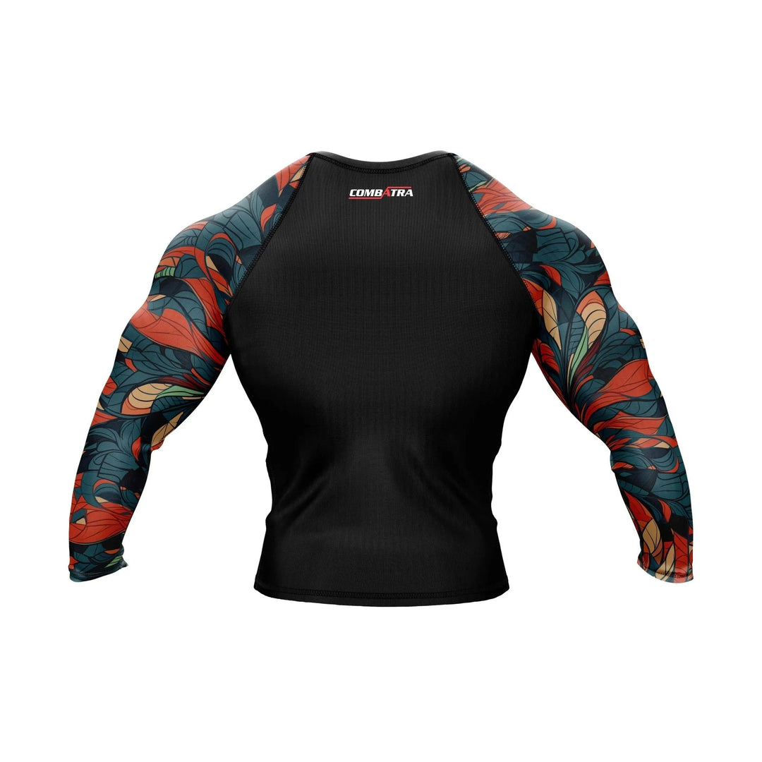 Feather Design Compression Rash Guard - Premium Rashguards | Combatra