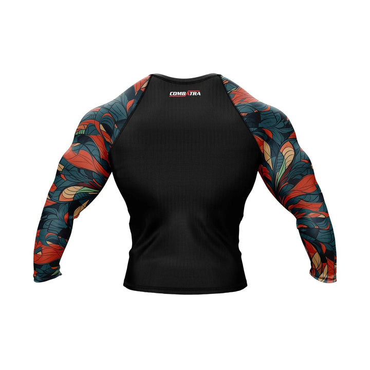 Feather Design Compression Rash Guard - Premium Rashguards | Combatra
