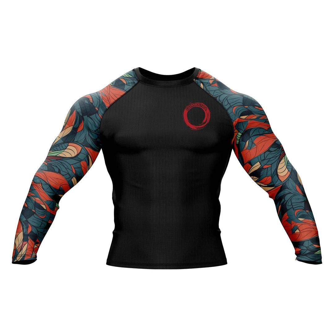 Feather Design Compression Rash Guard - Premium Rashguards | Combatra