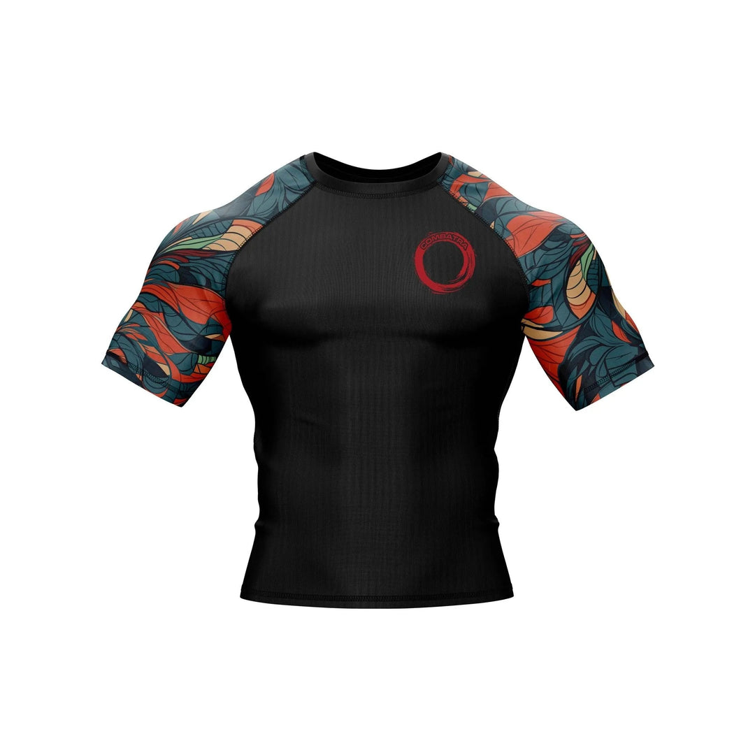 Feather Design Compression Rash Guard - Premium Rashguards | Combatra