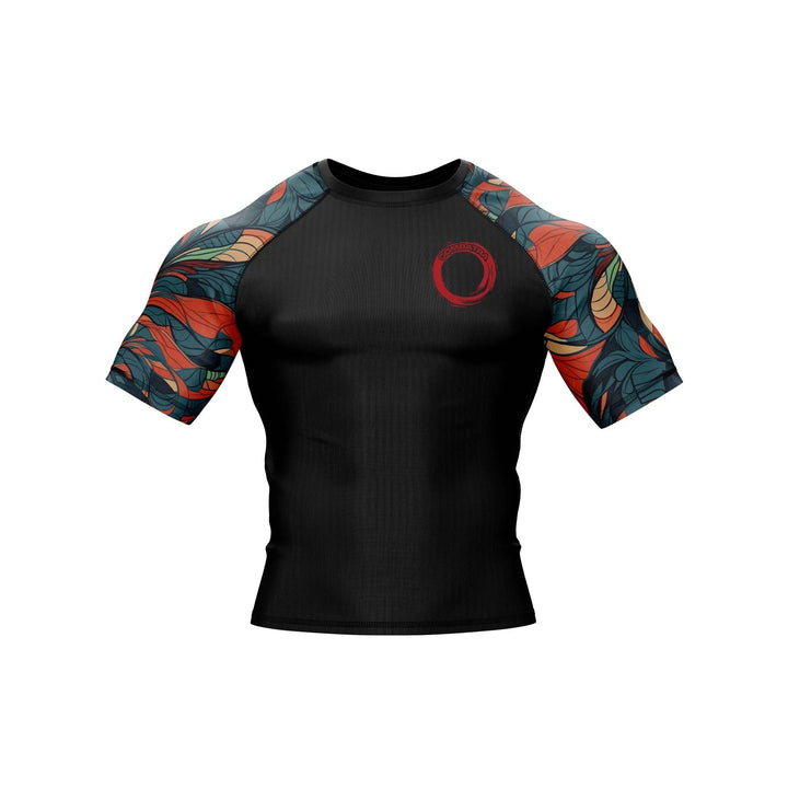 Feather Design Compression Rash Guard - Premium Rashguards | Combatra