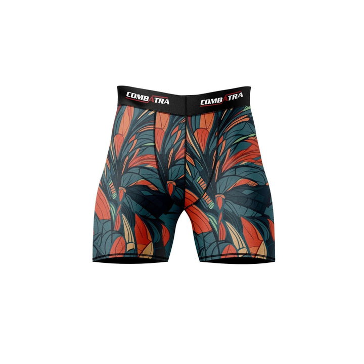 Feather Design Compression Shorts - Compression Shorts | Combatra