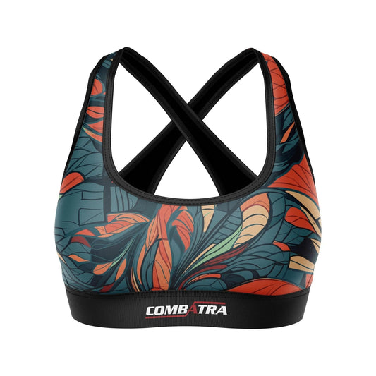 Feather Design Sports Bra - Sports Bra | Combatra