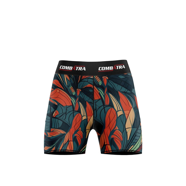 Feather Design Women’s Compression Shorts - Combat Shorts - Compression Shorts | Combatra
