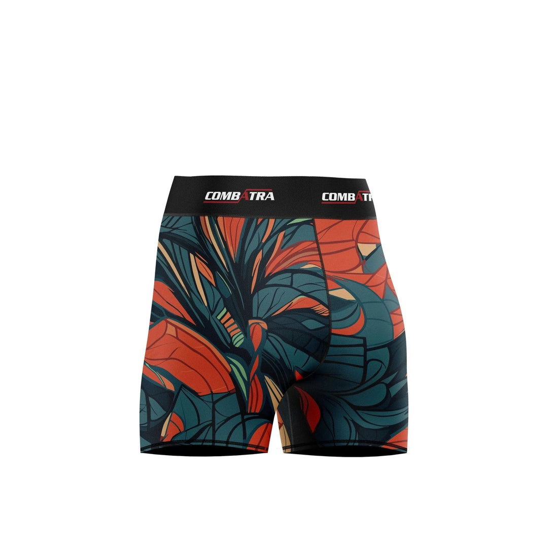 Feather Design Women’s Compression Shorts - Combat Shorts - Compression Shorts | Combatra