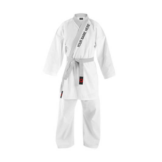 Custom alpha White 08 oz light  Weight Karate Uniform