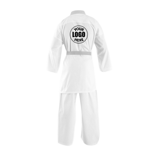 Custom alpha White 14 oz heavy Weight Karate Uniform