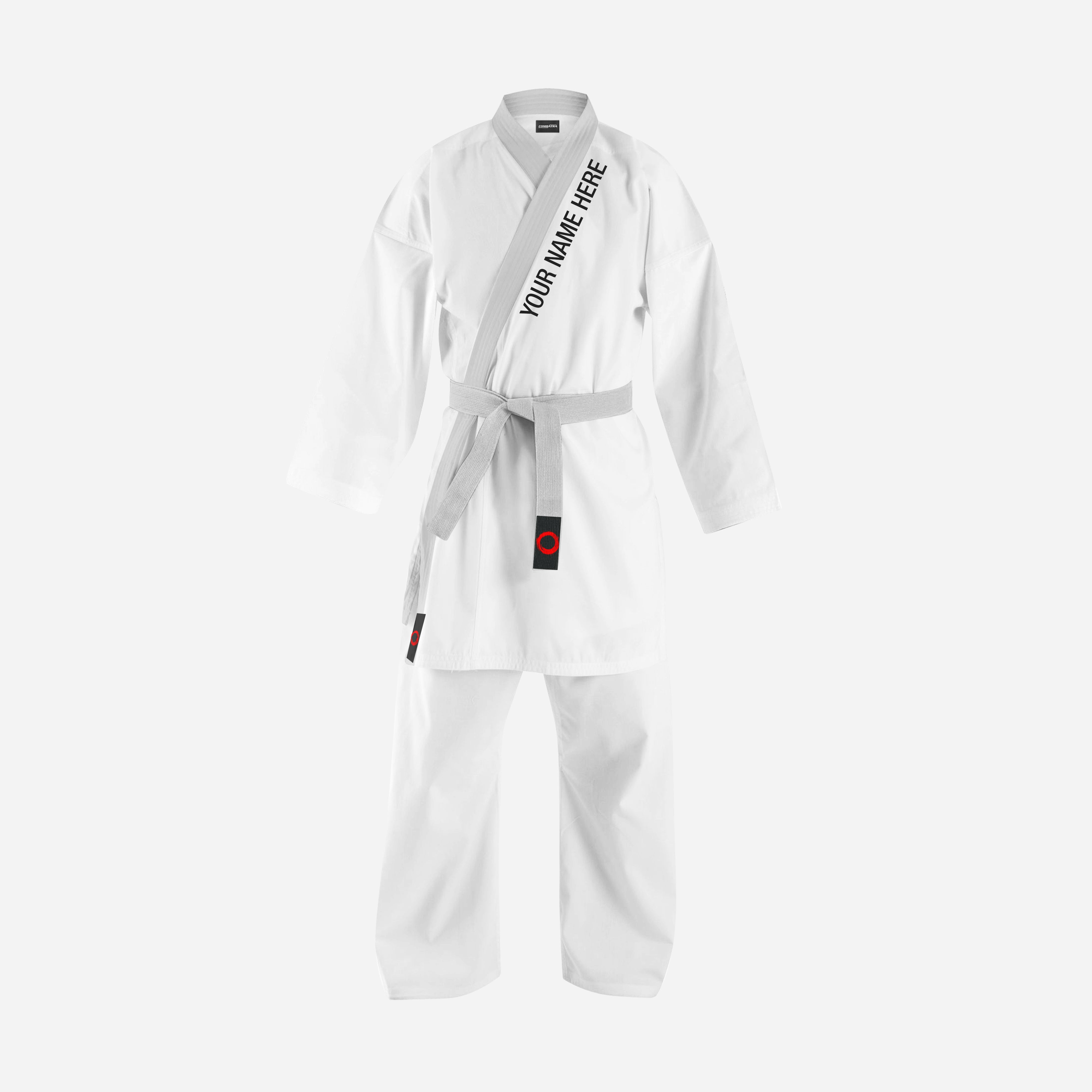 Custom White 10 oz Medium Weight Karate Uniform