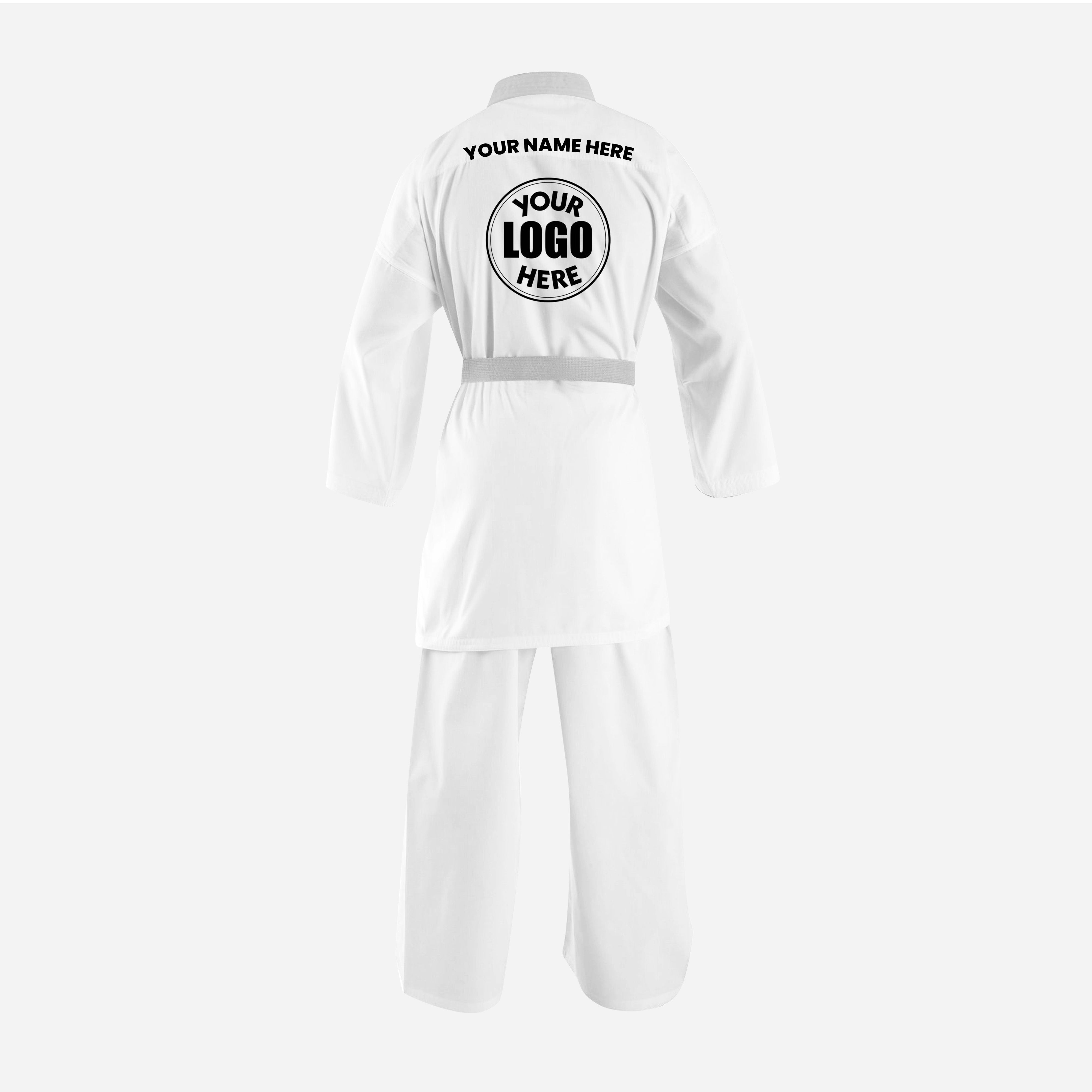 Custom White 10 oz Medium Weight Karate Uniform