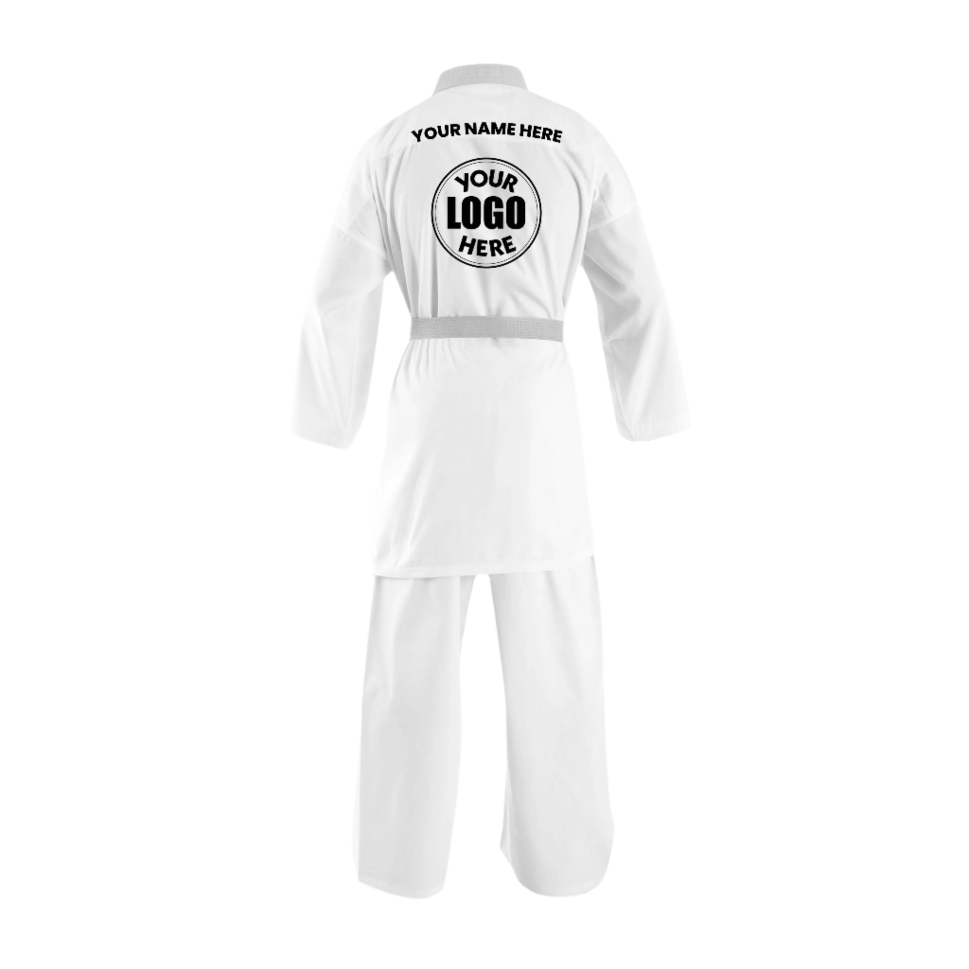 Custom White 10 oz Medium Weight Karate Uniform - Combatra