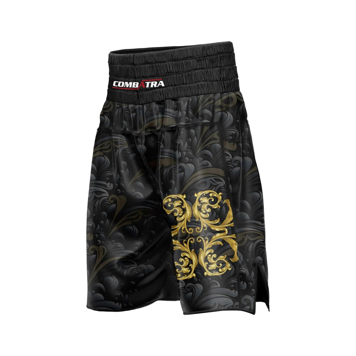 Golden Black Boxer Short - Boxing Shorts | Combatra