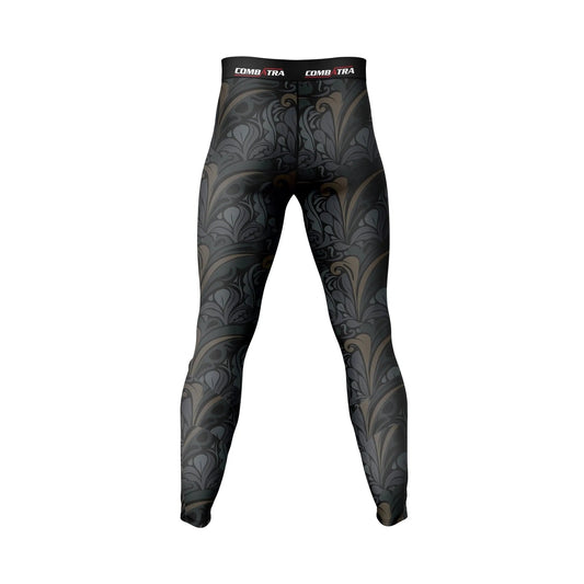 Golden Black Compression Pants - Compression Pants | Combatra