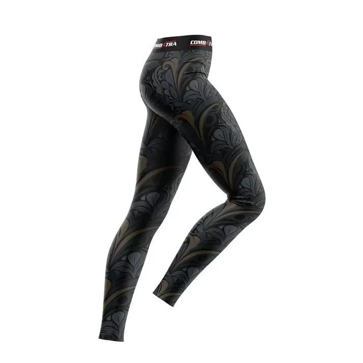 Golden Black Compression Pants - Compression Pants | Combatra