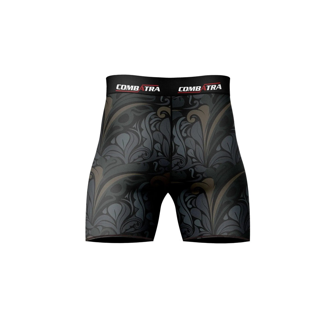 Golden Black Compression Shorts - Compression Shorts | Combatra