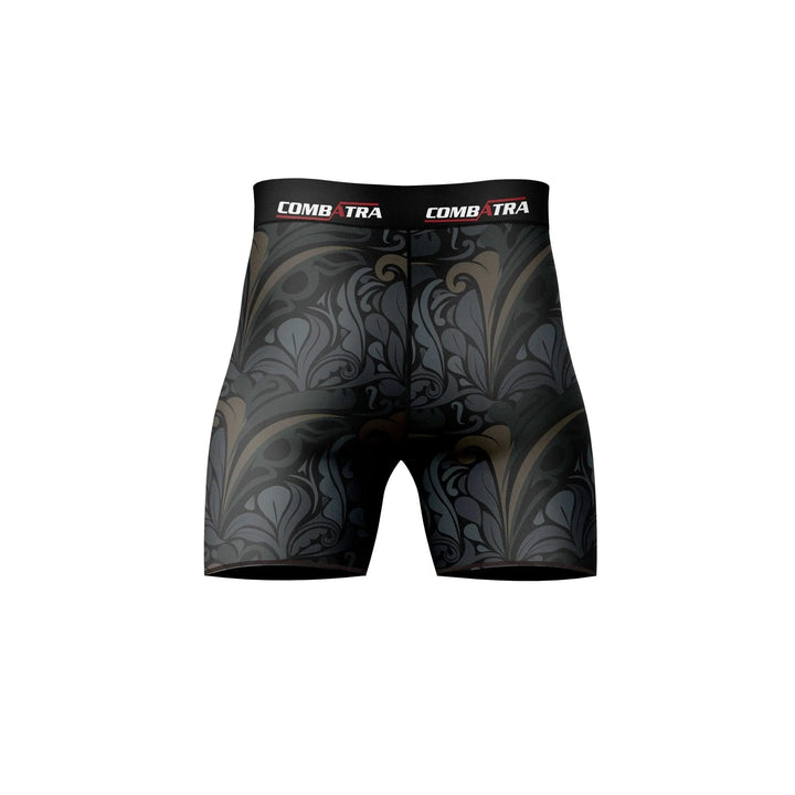 Golden Black Compression Shorts - Compression Shorts | Combatra
