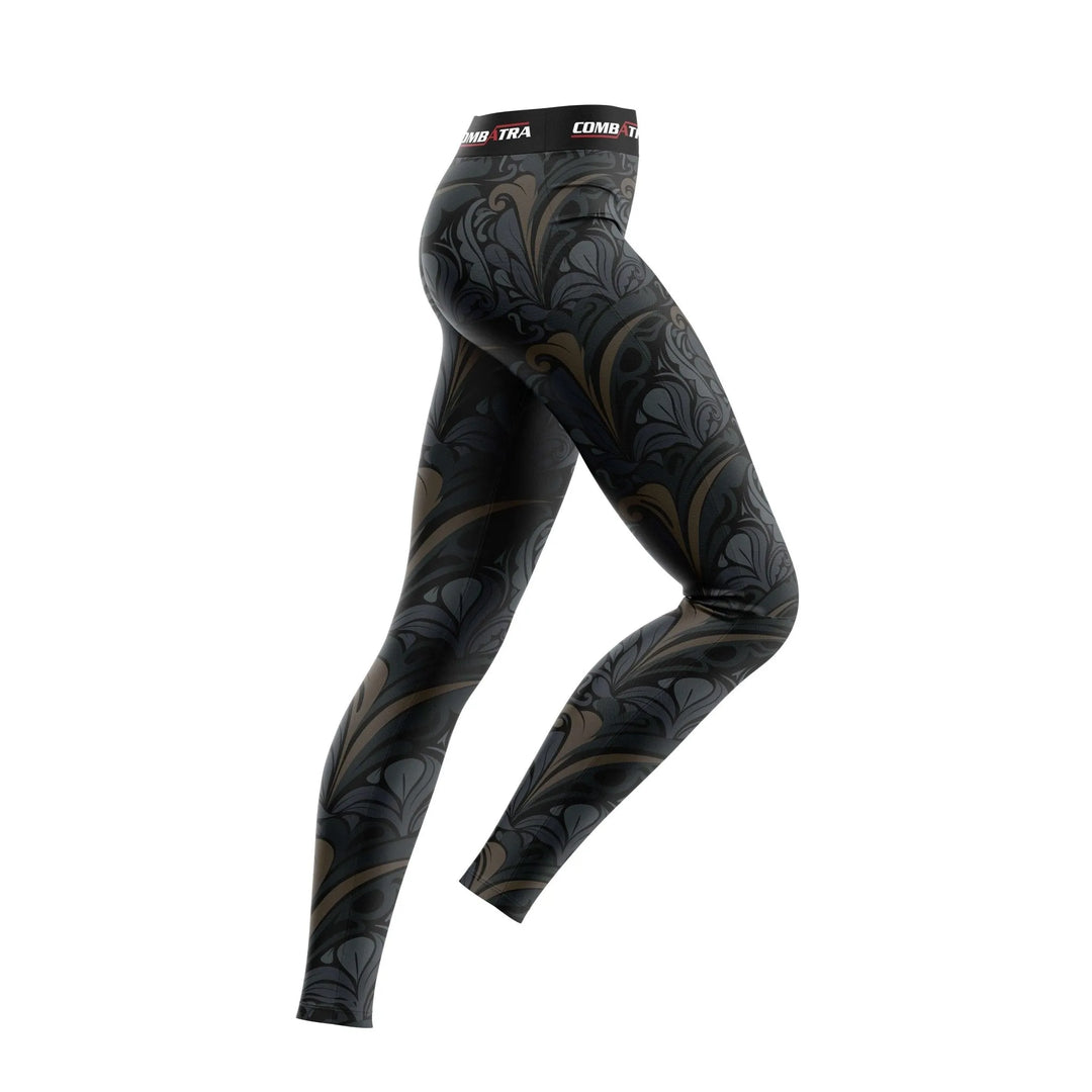 Golden Black Compression spats For Women - Compression Spats | Combatra