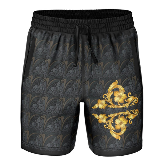 Golden Black Performance Training Shorts - Training Shorts | Combatra