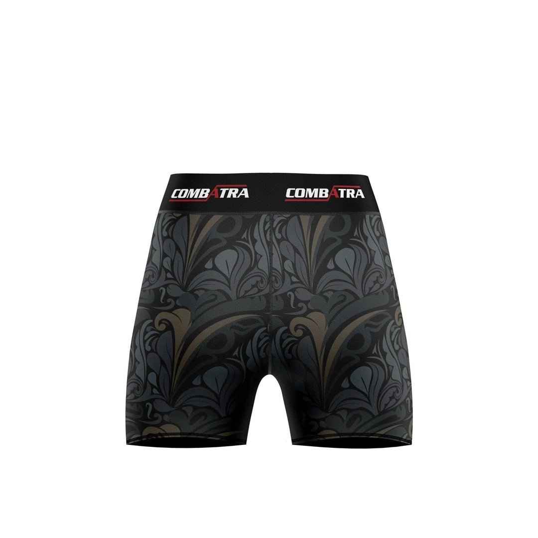 Golden Black Women’s Compression Shorts - Combat Shorts - Compression Shorts | Combatra