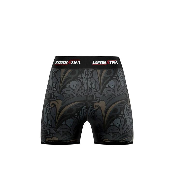 Golden Black Women’s Compression Shorts - Combat Shorts - Compression Shorts | Combatra