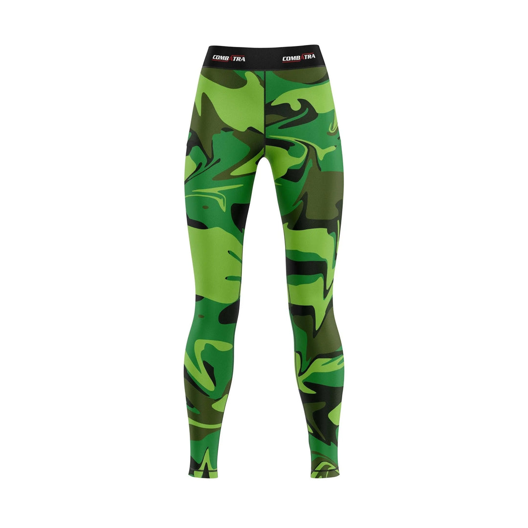Green Battlefield Camo Compression spats for Women - Compression Spats | Combatra