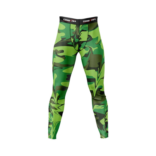 Green Camo Battle Field Compression Pant - Compression Pants | Combatra