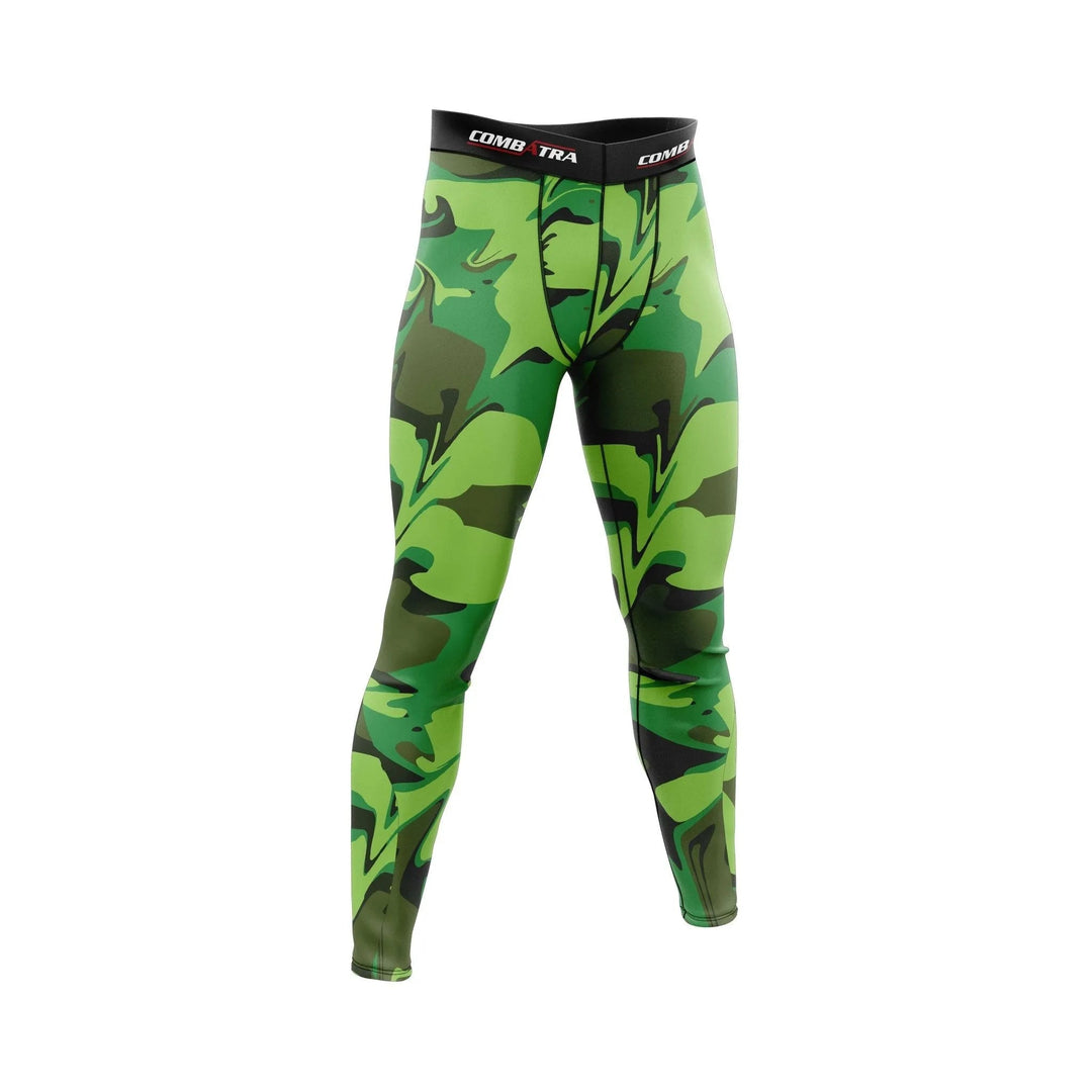 Green Camo Battle Field Compression Pant - Compression Pants | Combatra