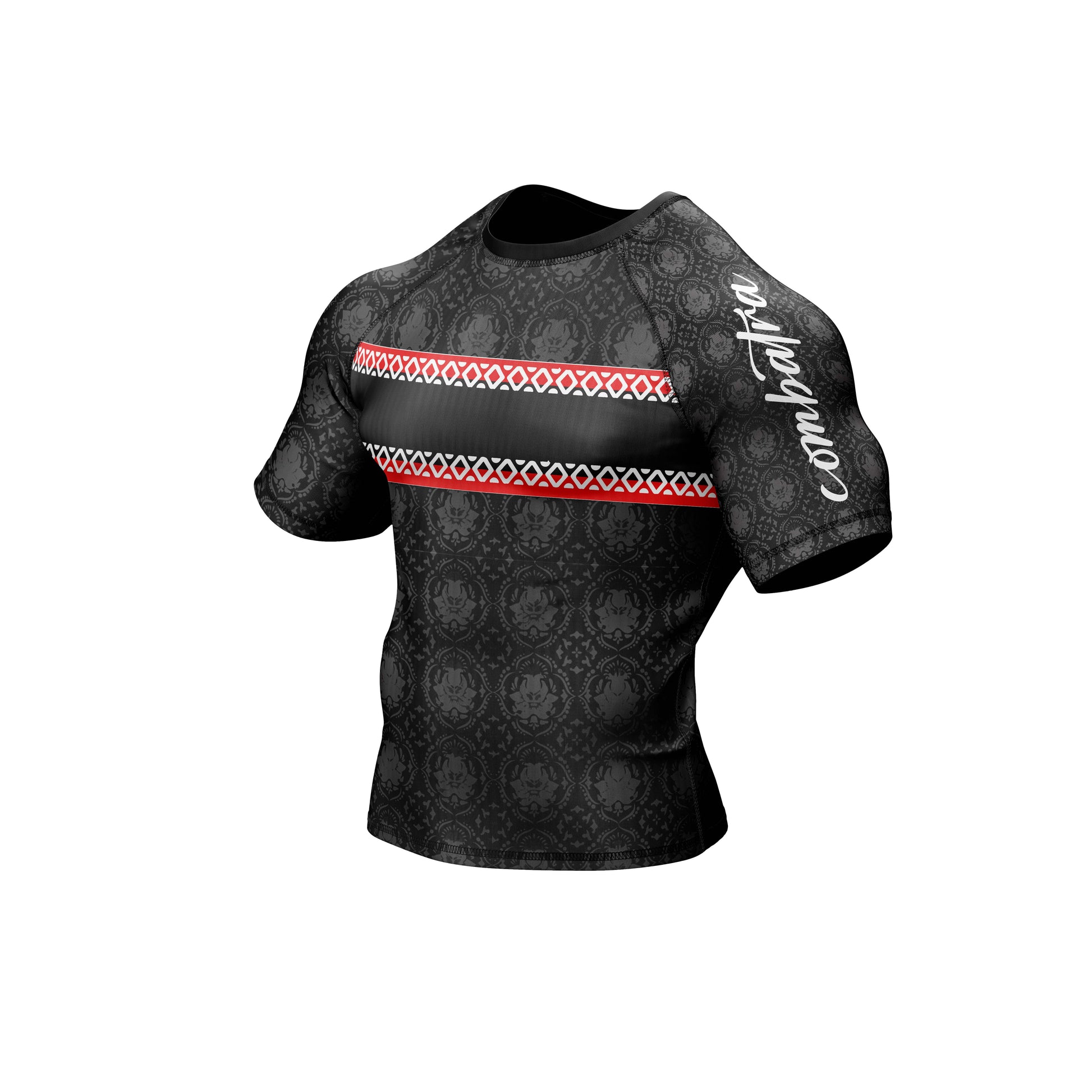 Red Reign  Compression Rash Guard - Combatra
