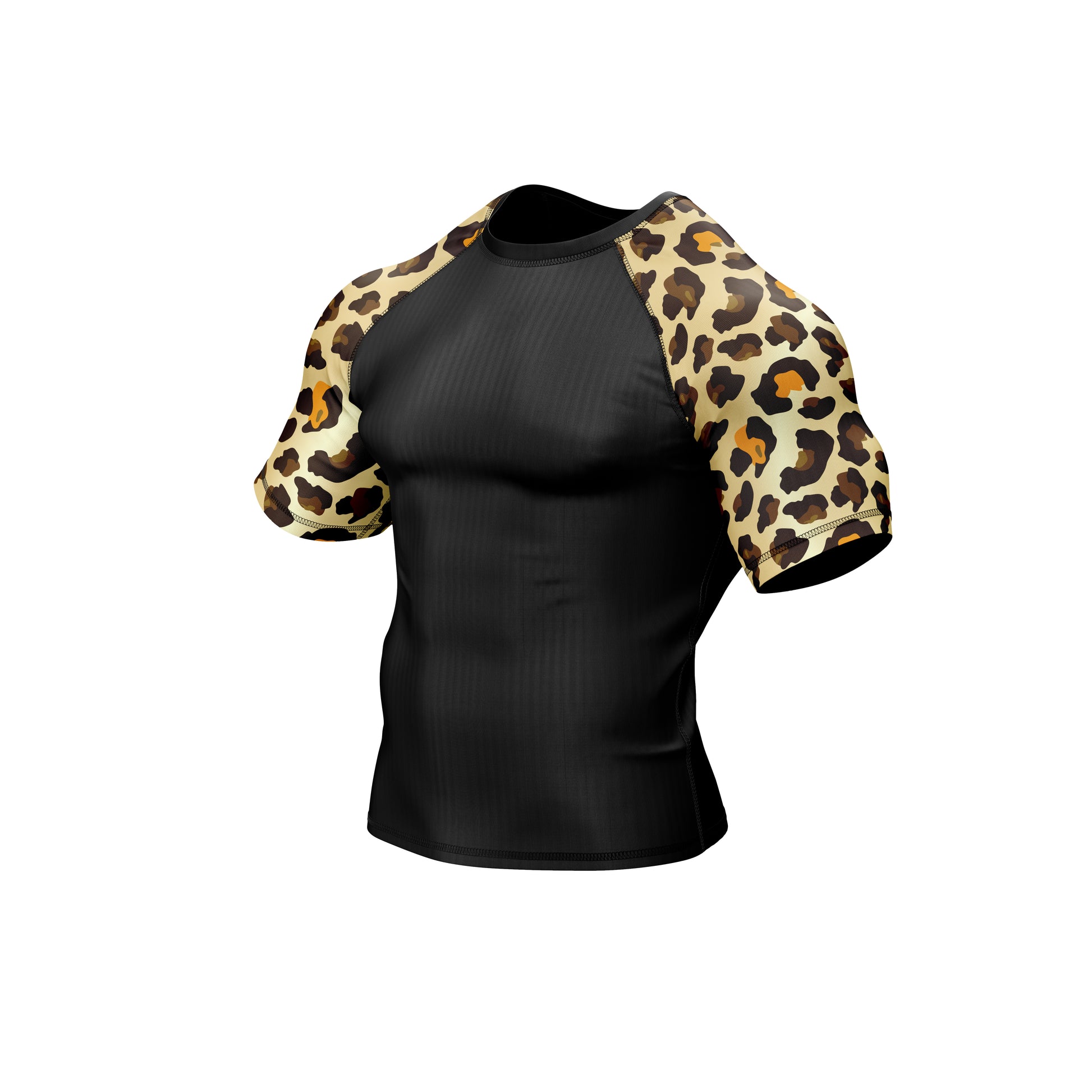 Leopard Rage  Compression Rash Guard - Combatra
