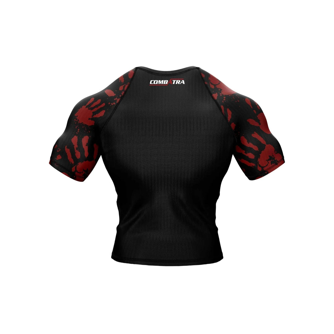 Hand printed Compression Rash Guard - Premium Rashguards | Combatra