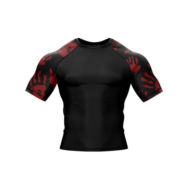 Hand printed Compression Rash Guard - Premium Rashguards | Combatra