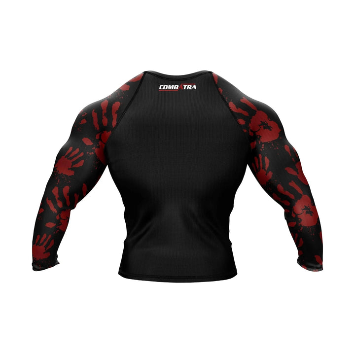 Hand printed Compression Rash Guard - Premium Rashguards | Combatra