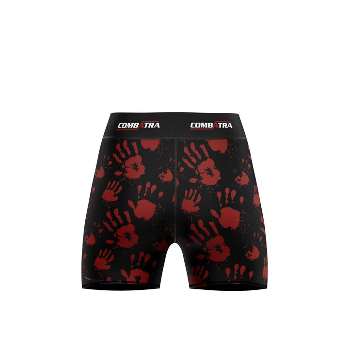 Hand printed Women’s Compression Shorts - Combat Shorts - Compression Shorts | Combatra