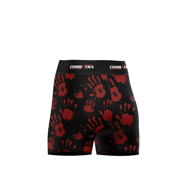 Hand printed Women’s Compression Shorts - Combat Shorts - Compression Shorts | Combatra