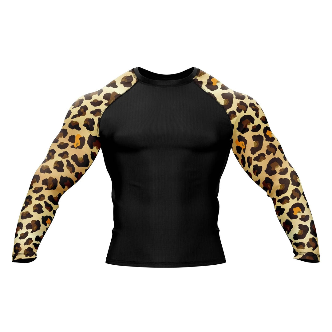 Leopard Rage Compression Rash Guard - Premium Rashguards | Combatra