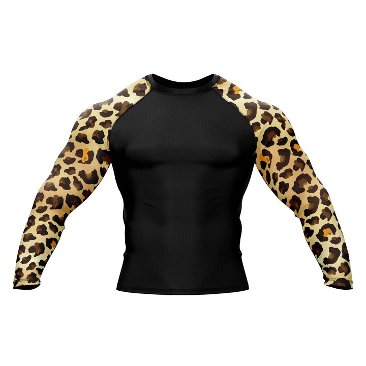 Leopard Rage Compression Rash Guard - Premium Rashguards | Combatra