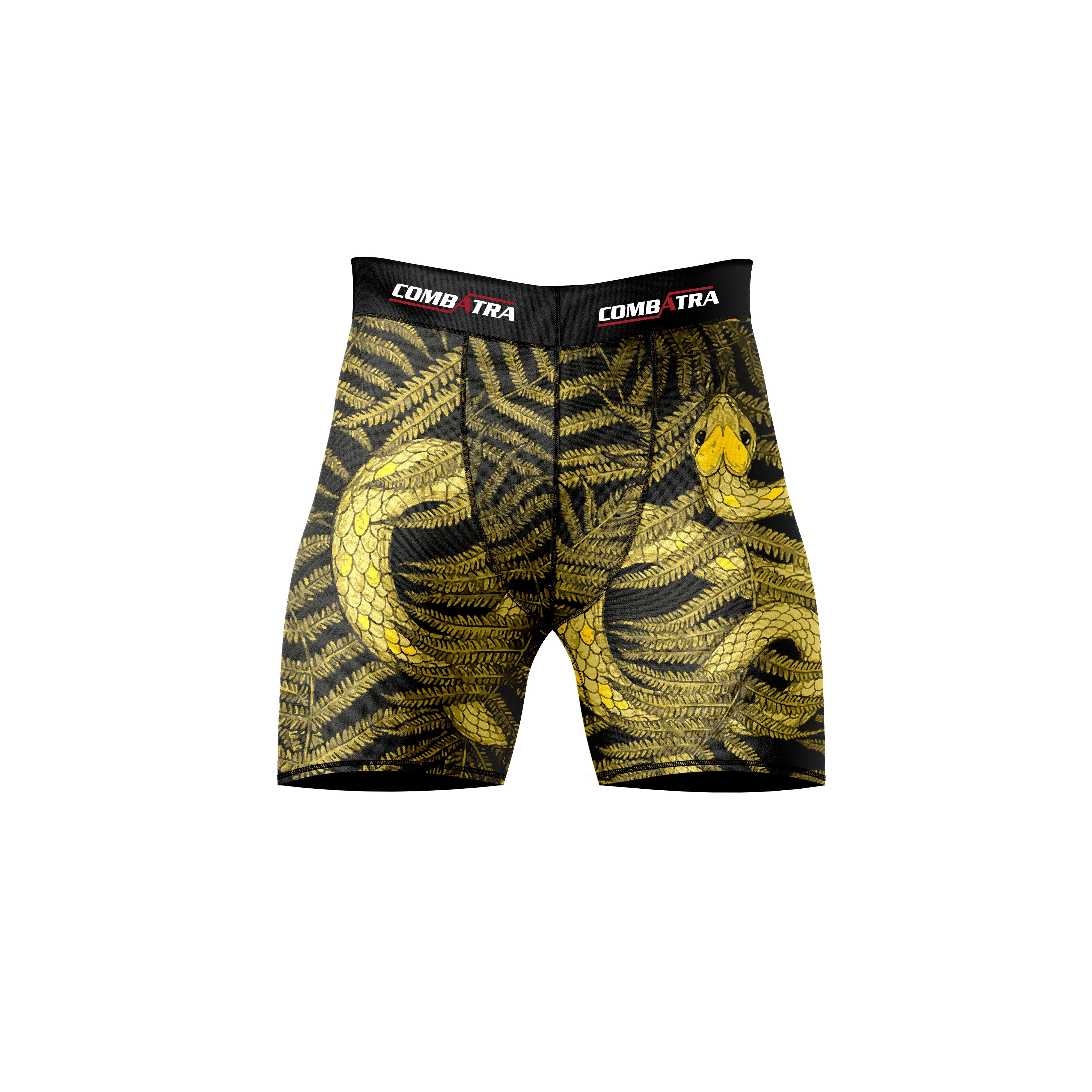 Abstract Snake Fury Compression Shorts