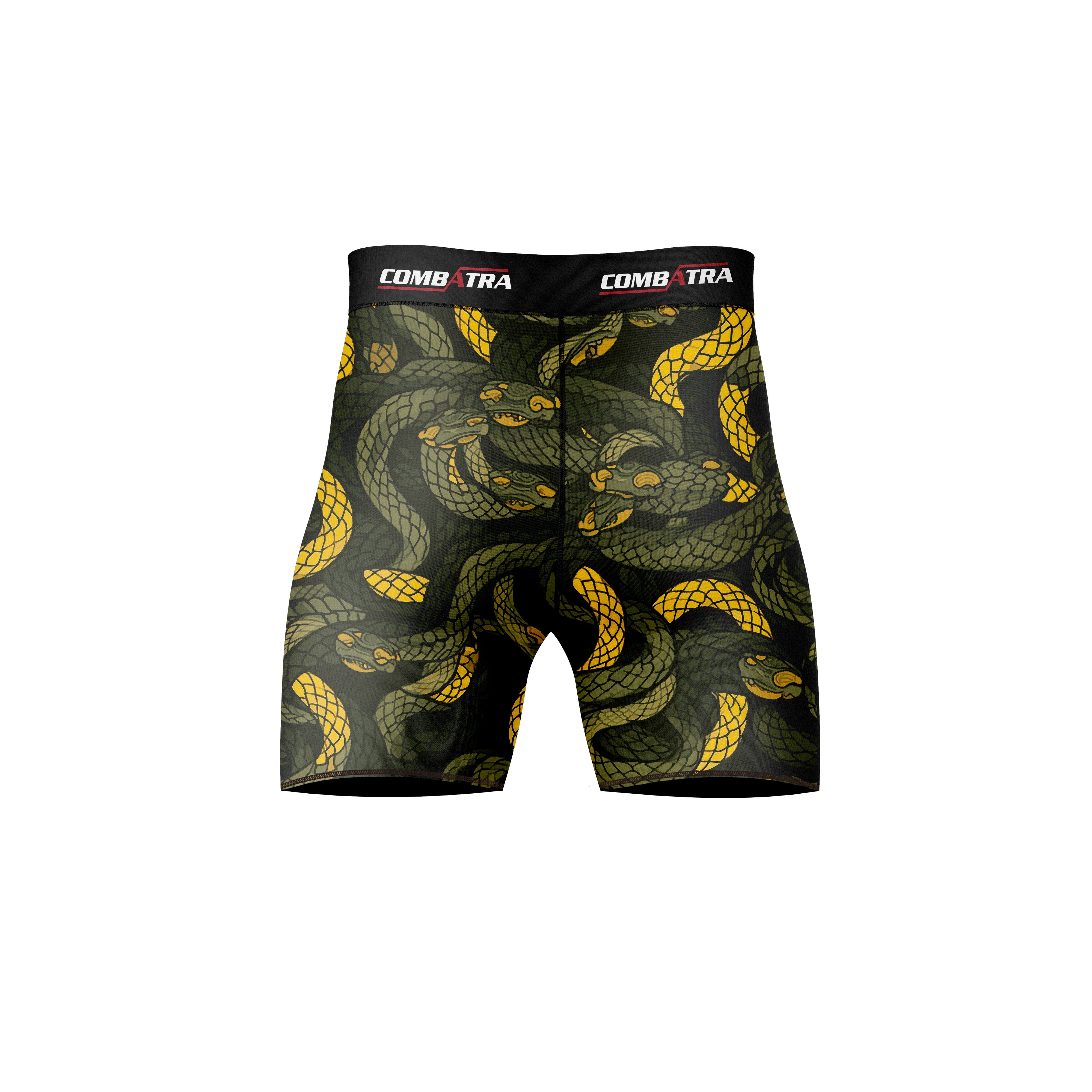 Abstract Snake Fury Compression Shorts